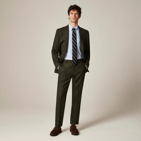 Ludlow Slim-fit suit pant in English donegal wool tweed
