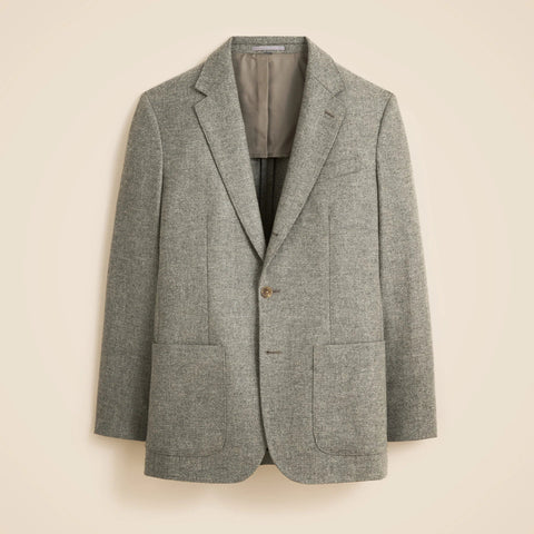 Relaxed-fit suit jacket in English merino wool