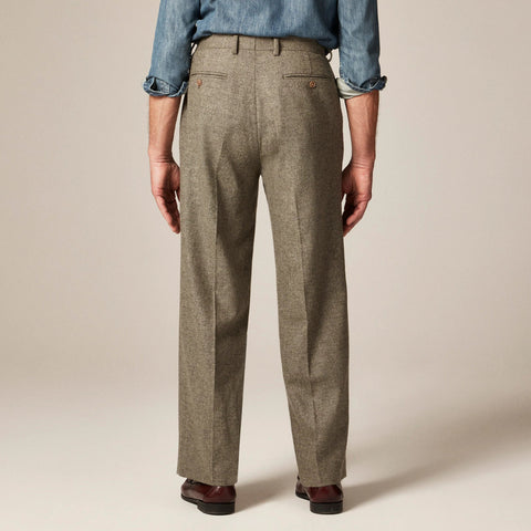 Relaxed-fit suit pant in English merino wool