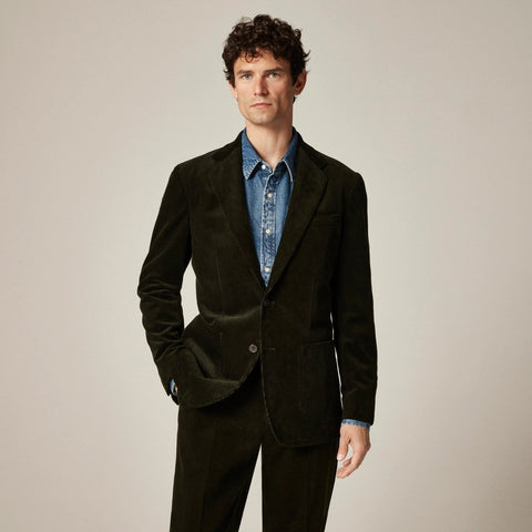 Crosby Classic-fit suit jacket in Italian corduroy