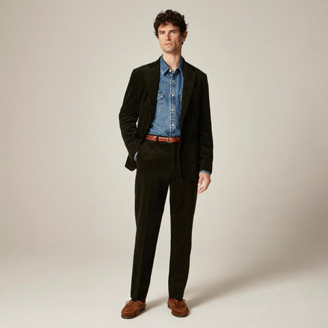 Crosby Classic-fit suit pant in Italian corduroy