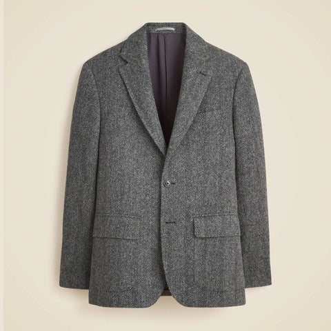 Sportcoat in English wool broken herringbone