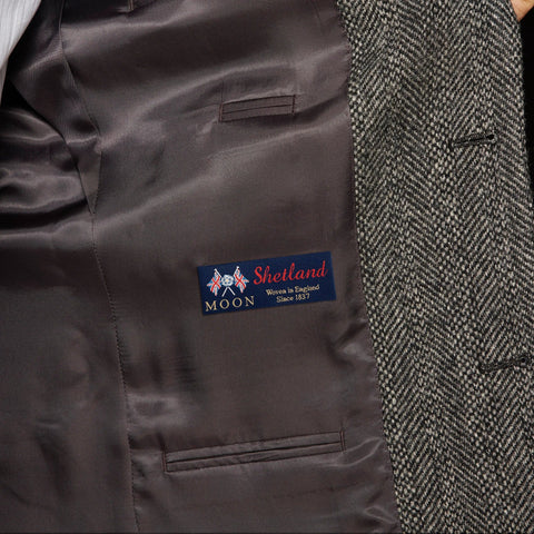 Sportcoat in English wool broken herringbone