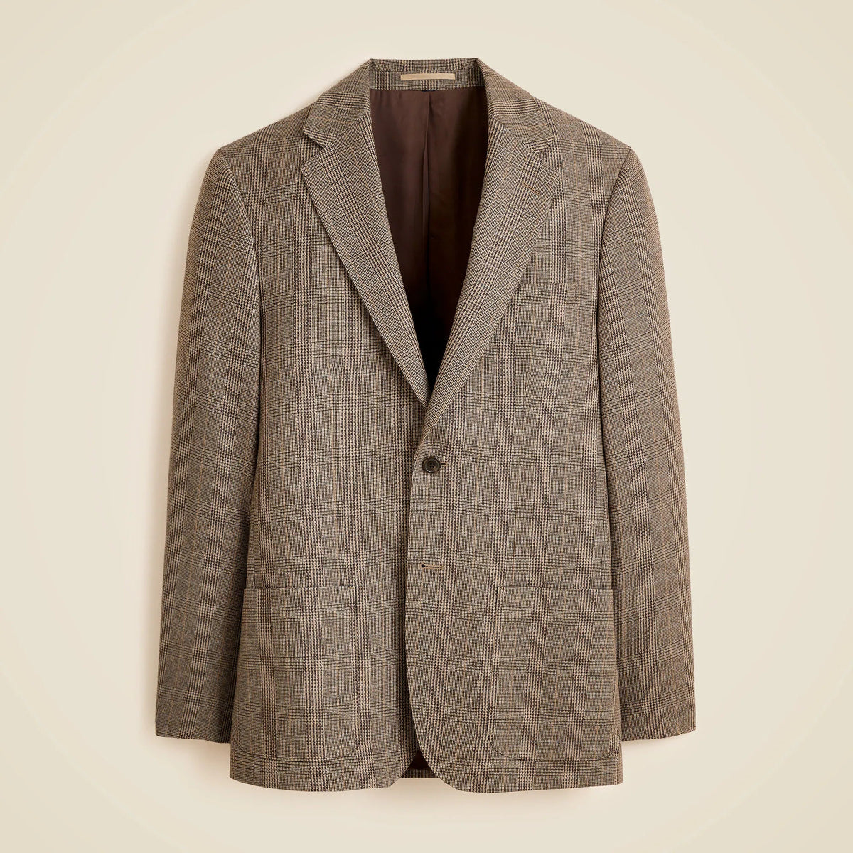 Blazer in English cotton-wool blend twill