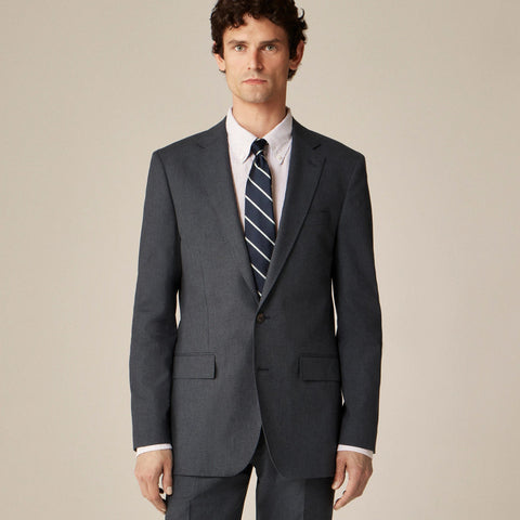 Ludlow Slim-fit suit jacket in Italian cotton blend