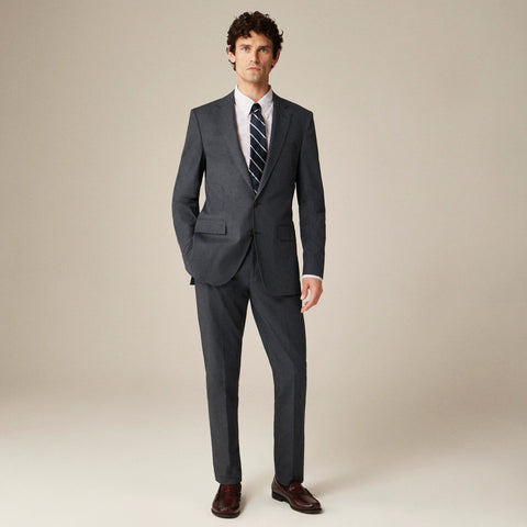 Ludlow Slim-fit suit jacket in Italian cotton blend