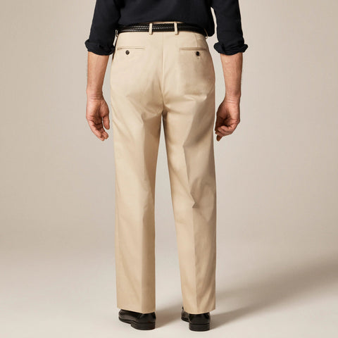 Relaxed-fit trouser in Italian cotton chino