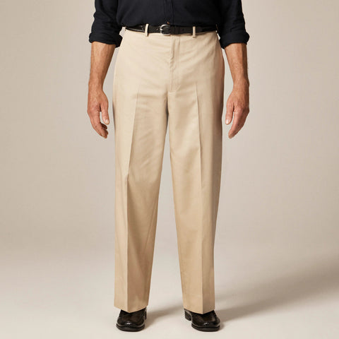 Relaxed-fit trouser in Italian cotton chino