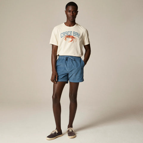Everyday drawstring short in corduroy