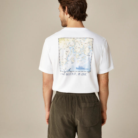 Vintage-wash cotton "Old-Fashioned" graphic T-shirt