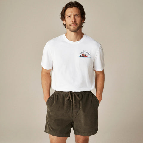 Vintage-wash cotton "Old-Fashioned" graphic T-shirt