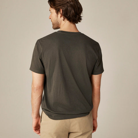 Vintage-wash cotton "Powder Day" graphic T-shirt