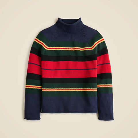 1988 Rollneck™ sweater in cotton rugby stripe