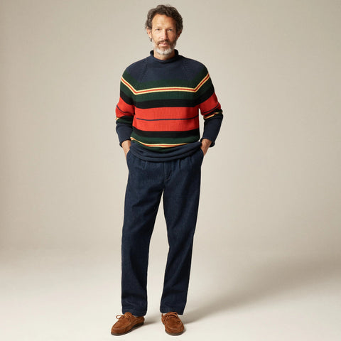 1988 Rollneck™ sweater in cotton rugby stripe