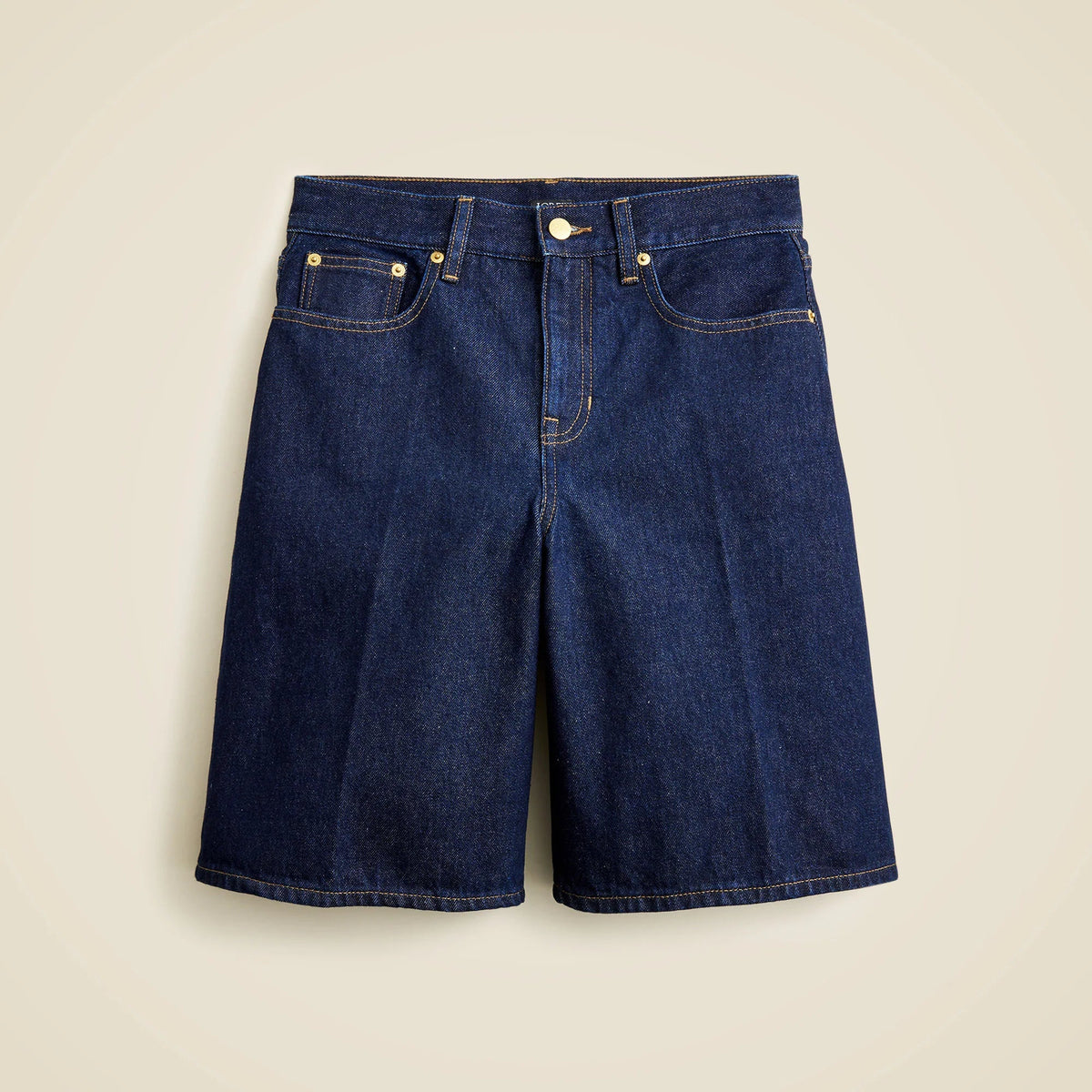 Denim trouser short