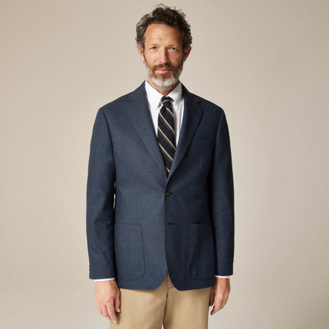 Blazer in English cotton-wool blend