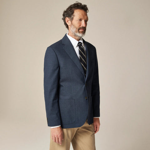 Blazer in English cotton-wool blend