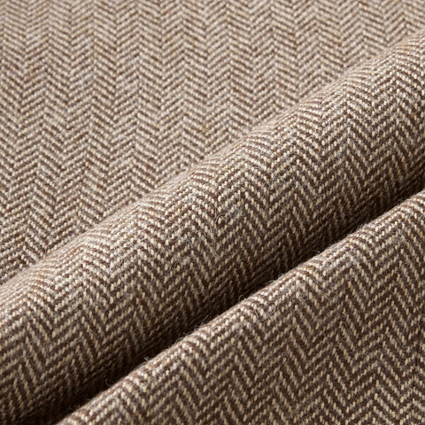 Blazer in English cotton-wool blend herringbone