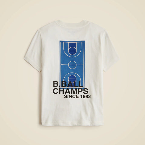 Kids' short-sleeve "B.ball champs" graphic T-shirt