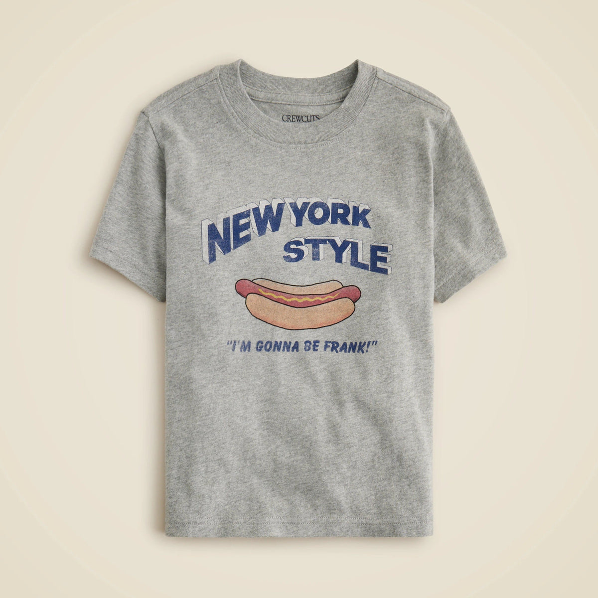 Kids' short-sleeve NYC hot dog graphic T-shirt