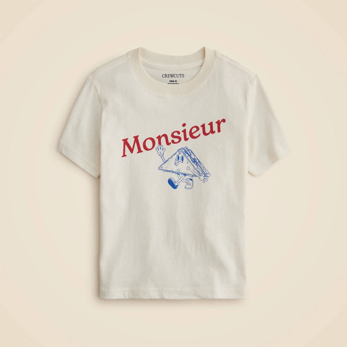 Kids' short-sleeve "Monsieur" graphic T-shirt