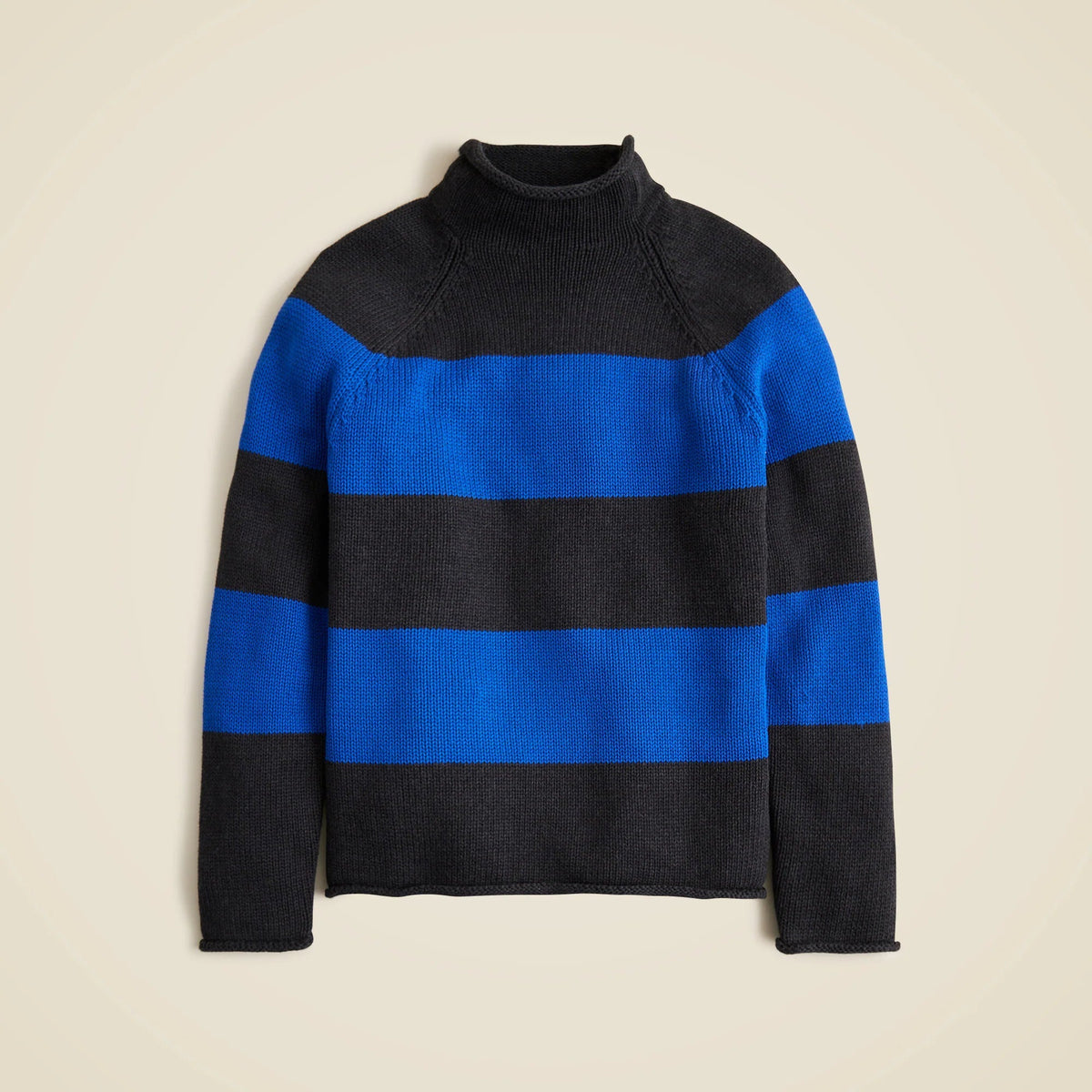 1988 Rollneck™ sweater in cotton hoop stripe