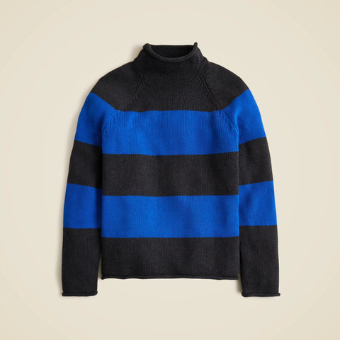 1988 Rollneck™ sweater in cotton hoop stripe