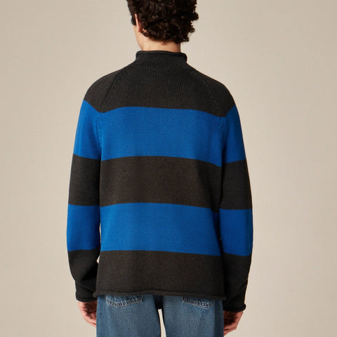 1988 Rollneck™ sweater in cotton hoop stripe