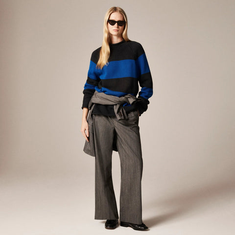 1988 Rollneck™ sweater in cotton hoop stripe