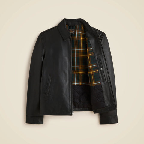 Moto jacket in Italian broken-in leather