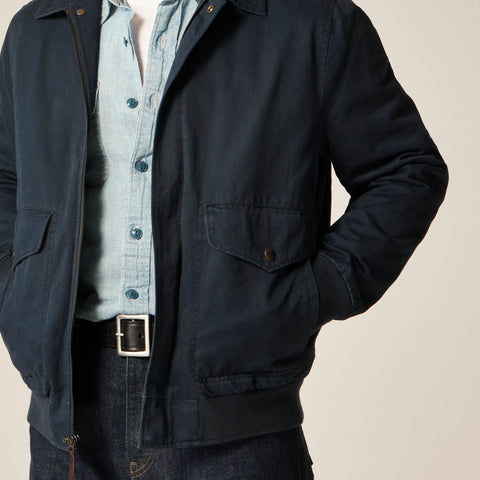 Wallace & Barnes flight jacket in cotton chino