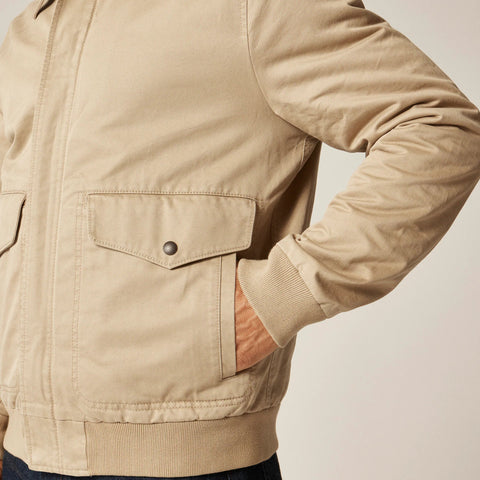 Wallace & Barnes flight jacket in cotton chino
