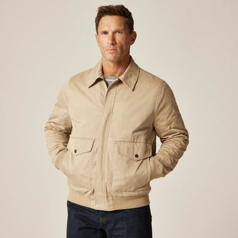 Wallace & Barnes flight jacket in cotton chino