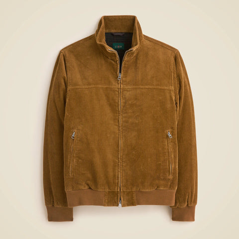 Corduroy jacket with wool-blend lining