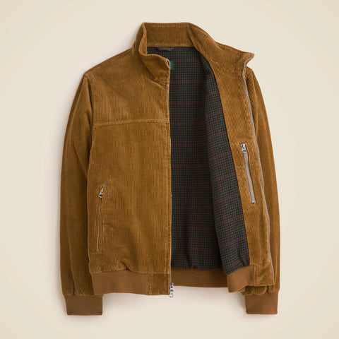 Corduroy jacket with wool-blend lining