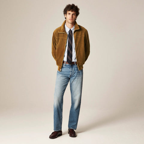 Corduroy jacket with wool-blend lining