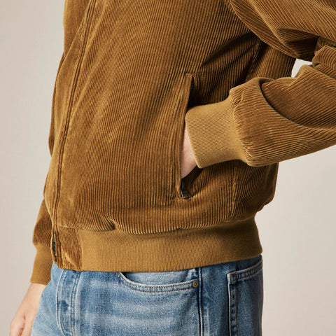 Corduroy jacket with wool-blend lining