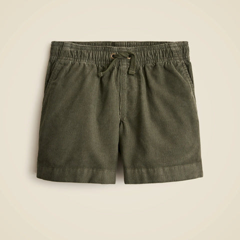 Kids' Everyday drawstring short in corduroy