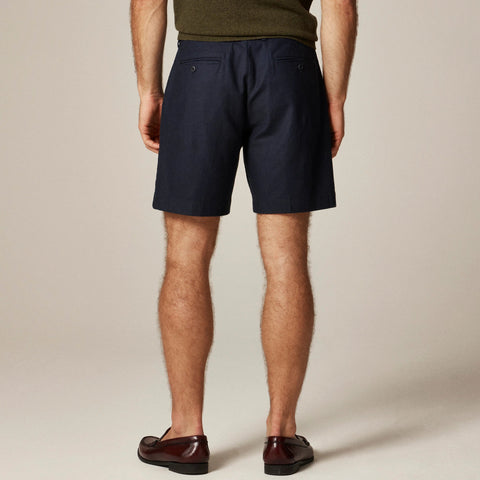 8" dress short in stretch cotton blend