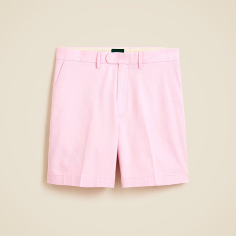 8" dress short in stretch cotton blend