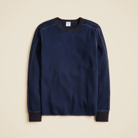Wallace & Barnes honeycomb thermal crewneck