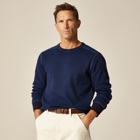 Wallace & Barnes honeycomb thermal crewneck