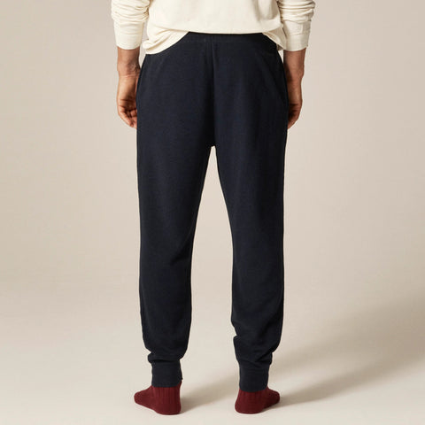 Jacquard rib-knit jogger pant