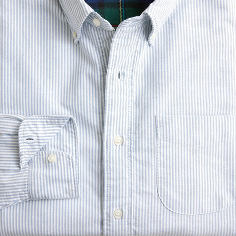 Flannel-lined oxford shirt