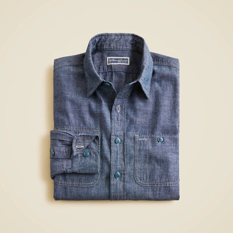 Wallace & Barnes Japanese selvedge chambray workshirt