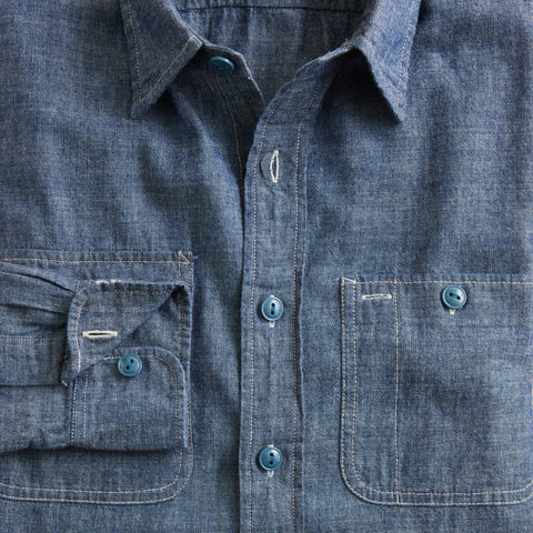 Wallace & Barnes Japanese selvedge chambray workshirt