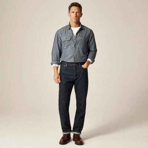 Wallace & Barnes Japanese selvedge chambray workshirt