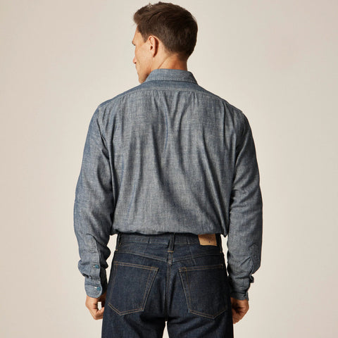 Wallace & Barnes Japanese selvedge chambray workshirt
