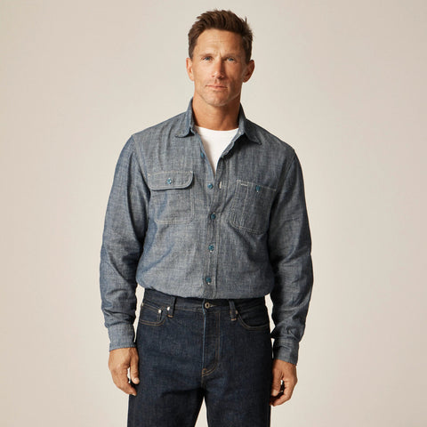Wallace & Barnes Japanese selvedge chambray workshirt