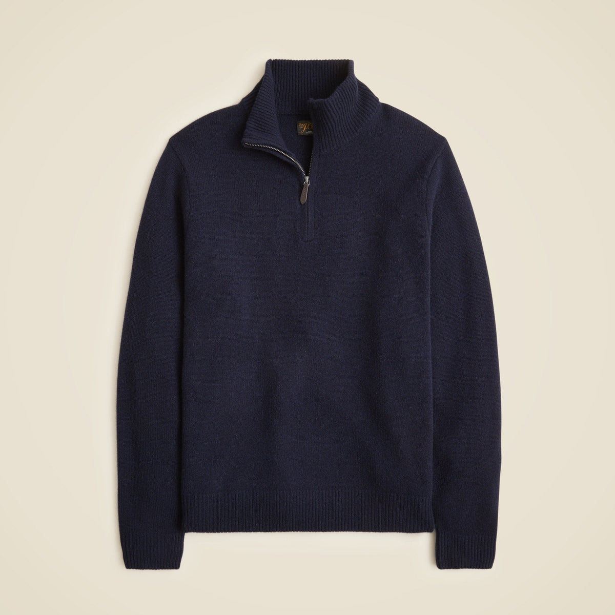 Midweight cashmere half-zip sweater